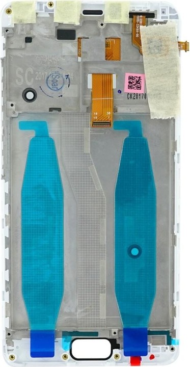 Actual product image BlackBerry Asus Zenfone 4 Max ZC550KL LCD with white frame without logo (Asus Zenfone 4 Max)