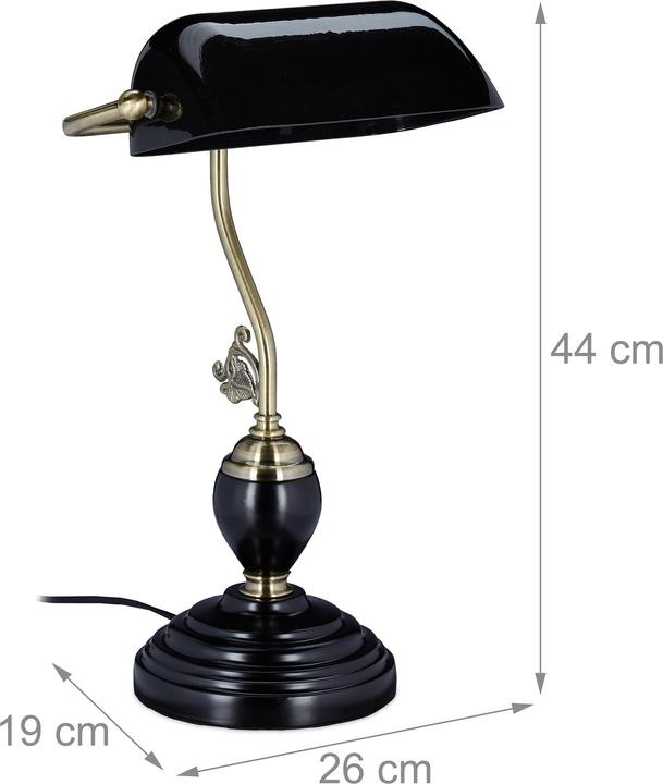 Produktbild Relaxdays Bankerlampe (E27)