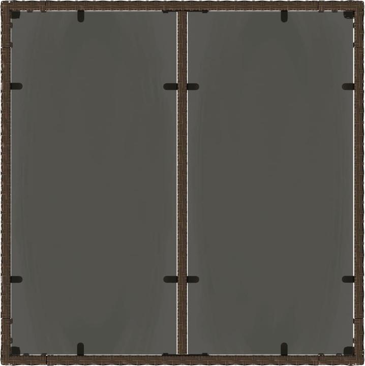 Image du produit vidaXL Gartentisch mit Glasplatte (90 cm)