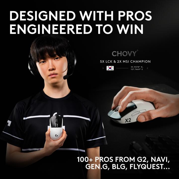 Produktbild Logitech G Pro X2 Superstrike (Kabelgebunden, Kabellos)