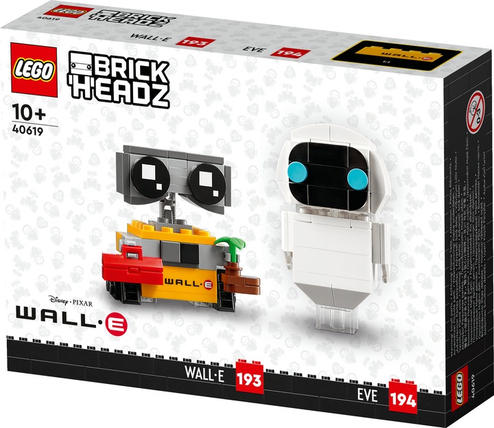 Actual product image LEGO 40619 EVE and WALL-E (40619, LEGO Brickheadz)