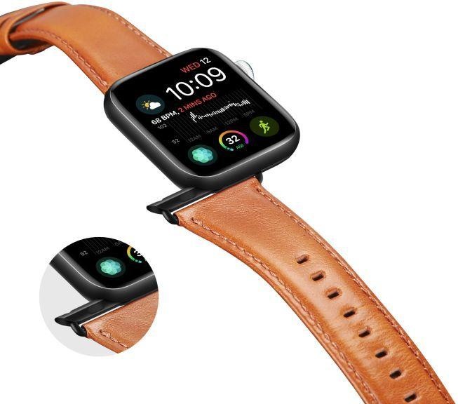 Actual product image Dux Ducis Business Series Genuine Leather Replacement Strap (40 mm, 38 mm, 41 mm, Genuine leather, Apple Watch Series 2, Apple Watch Series 3, Apple Watch Series 1, Apple Watch Series 4, Apple Watch Series 5, Apple Watch Series 6, Apple Watch Series 7, Apple Watch Series 8, Apple Watch Series 9, Apple Watch SE)