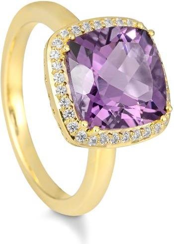 Produktbild Breuning RING - E.AMETHYST/Brill. 0,208 Ct. H/si (61, 750/18 K Gold)