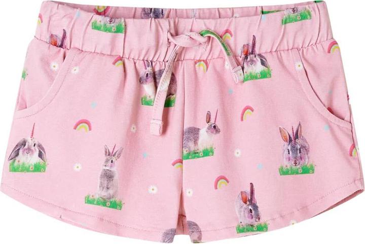 Actual product image vidaXL Children's shorts with drawstring Light pink 140,Material: 92 (140)