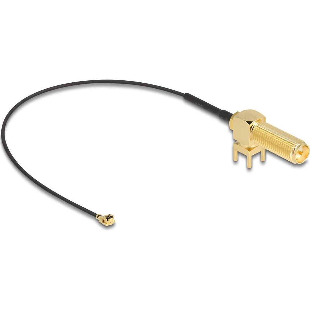 Delock Cavo d'antenna RP-SMA 90° presa PCB per installazione su I-PEX Inc, spina MHF I 1,13 15 cm di (Cavi antenna), Cavo antenna