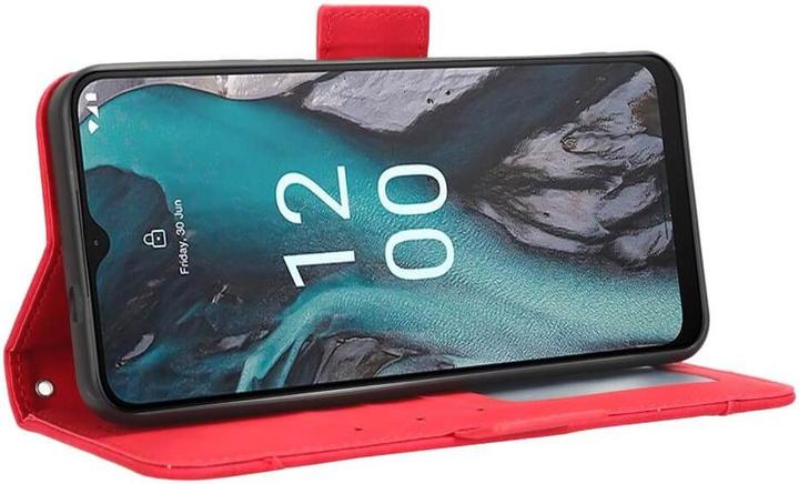 Actual product image Cover-Discount Nokia C22 - Case with many card slots red (Nokia C22)