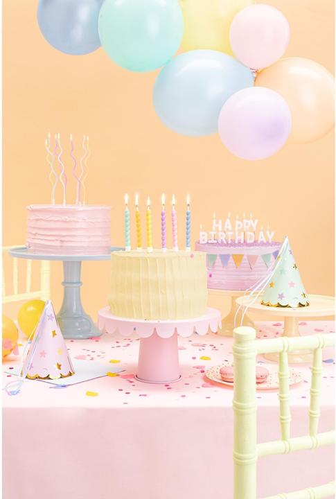 Image du produit Partydeco Bougies Torsade Multicolore (6pcs) (6 pcs)
