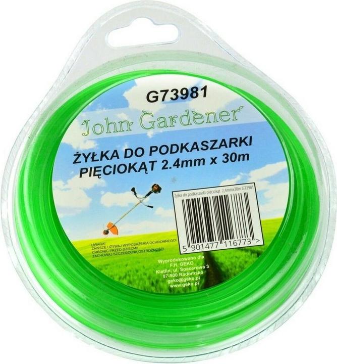 Produktbild GEKO Mähfaden, 2,4 mm, 30 m, Sternprofil, Nylon (Rasenmäher, Trimmerfaden + Fadenspule)
