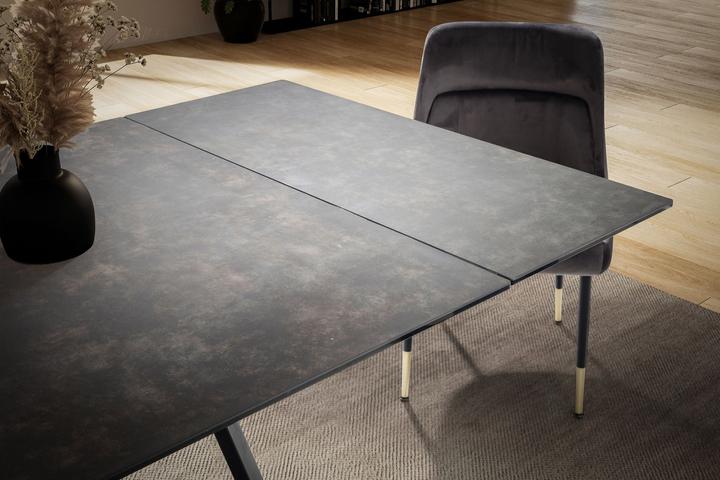 Produktbild FineBuy Esstisch Esszimmertisch 180 - 260 cm Ausziehbar Keramik Keramiktisch (180 x 95 x 76 cm)