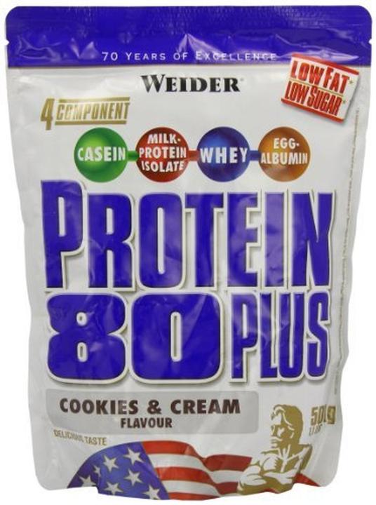 Produktbild Weider Protein 80 Plus (500 g, 1x, Cookie, Cream)