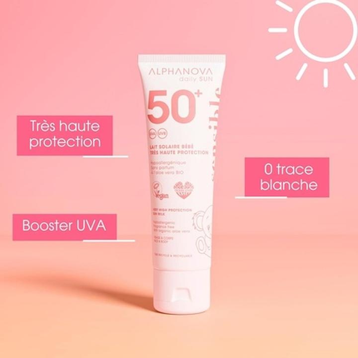 Image du produit Alphanova Lait solaire (Lait solaire, SPF 50+, 50 ml)