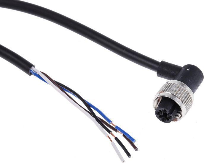 Produktbild RS PRO M12 Connector Female Angled,4W, 2m, Mini