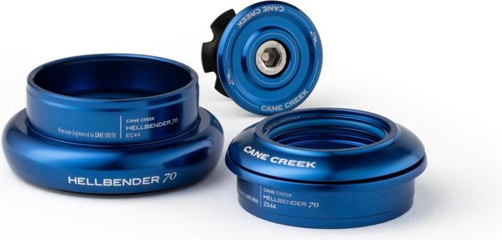 Produktbild Cane Creek Hellbender 70 Tapered Steuersatz, 1 1/8"-1.5", ZS44/28.6/H8 | EC44/40, short, blue