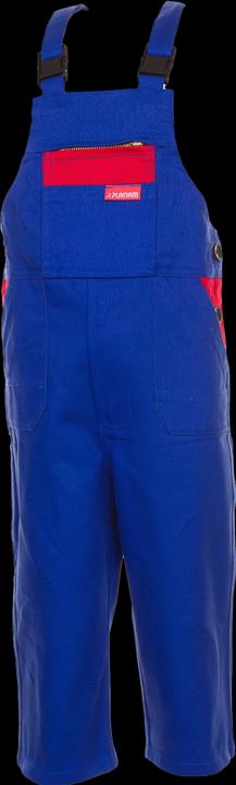 Immagine prodotto Planam Salopette per bambini, 100%BW, 292g/mq, 134/140, blu reale/rosso (134)