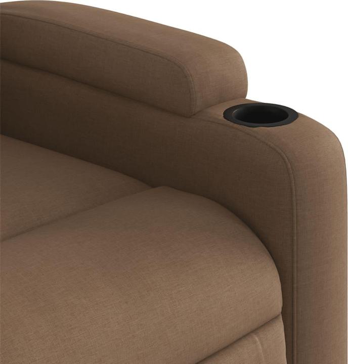 Produktbild vidaXL Relaxsessel mit Aufstehhilfe Elektrisch Fernsehsessel Sessel Braun Stoff