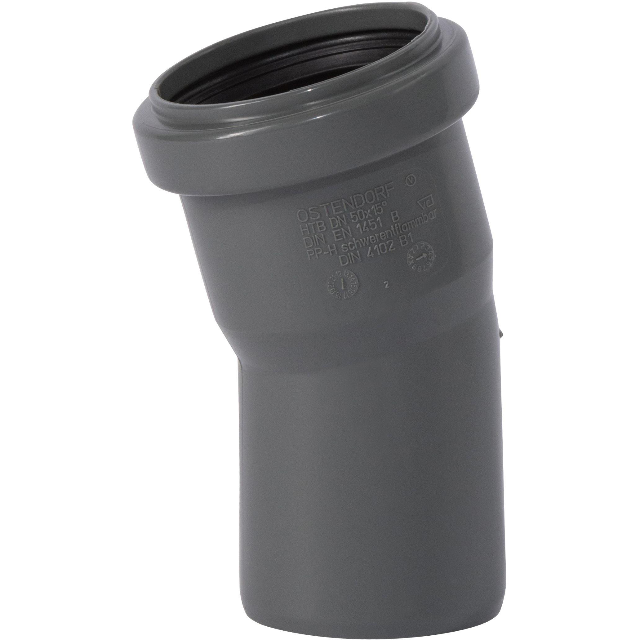 Csdk SL, Zubehör Sanitärinstallation, HT Safe bøjn. 50mm 15grHurtigere og nemmere montering med de nye patenterede taetn...