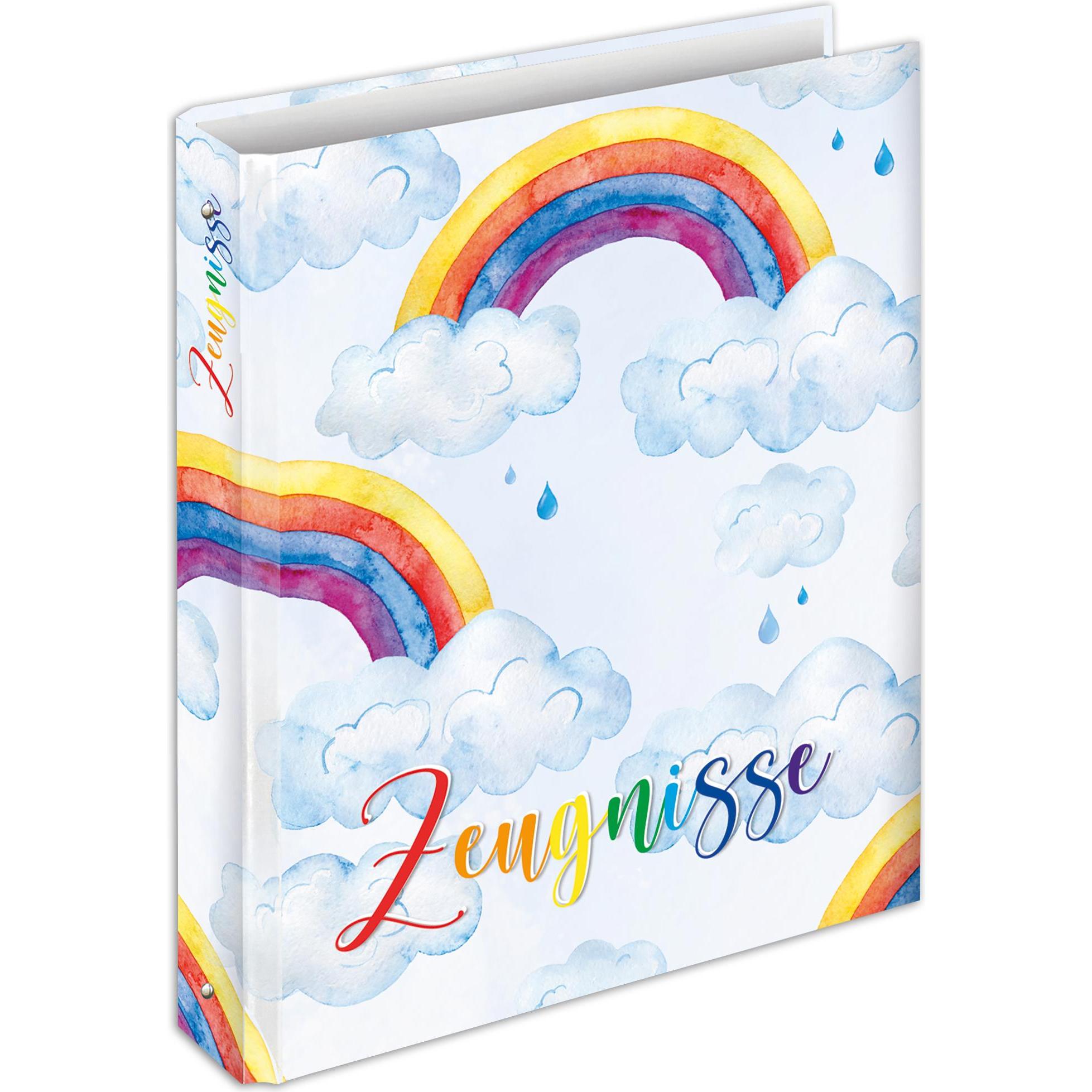Thumbnail - Rnk, Ordner, Zeugnisringbuch "Rainbow", 4 Ring-Mechanik, DIN A4, 250 x 315 mm (A4, 1 x)