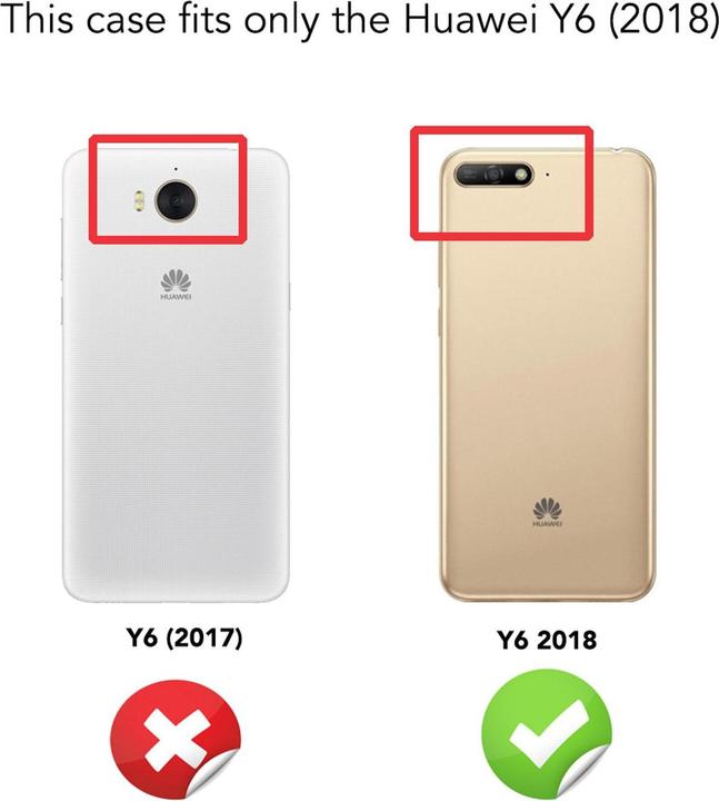 Image du produit Nalia Étui à paillettes (Huawei Y6 (2018))