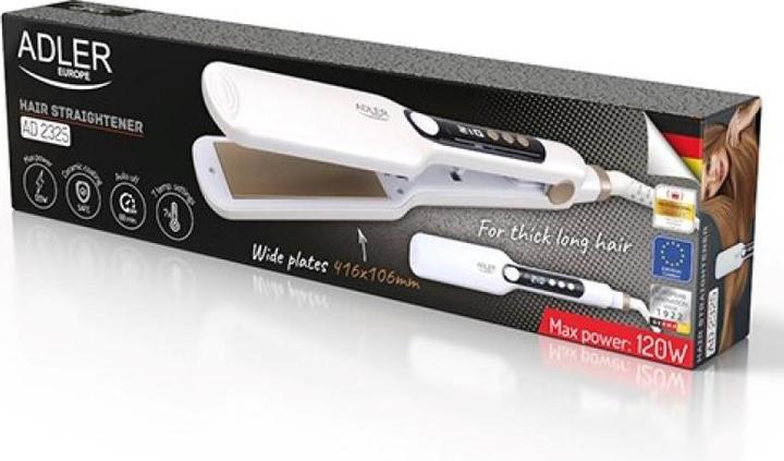 Produktbild Adler Hair Straightener - Wide | AD 2325 | Ceramic heating system | Display LCD | Temperature (min) 150 °C