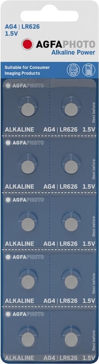 Produktbild AGFAPHOTO Battery AG4 LR626 bl./10pcs (10 Stk., AG4)