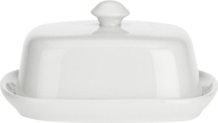 Productafbeelding La Porcellana Bianca Terrine botervloot met deksel - wit 18 x 14 cm