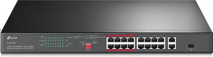 Produktbild TP-Link Switch TL-SL1218P Unmanaged, Rackmontierbar, 10 (16 Ports)