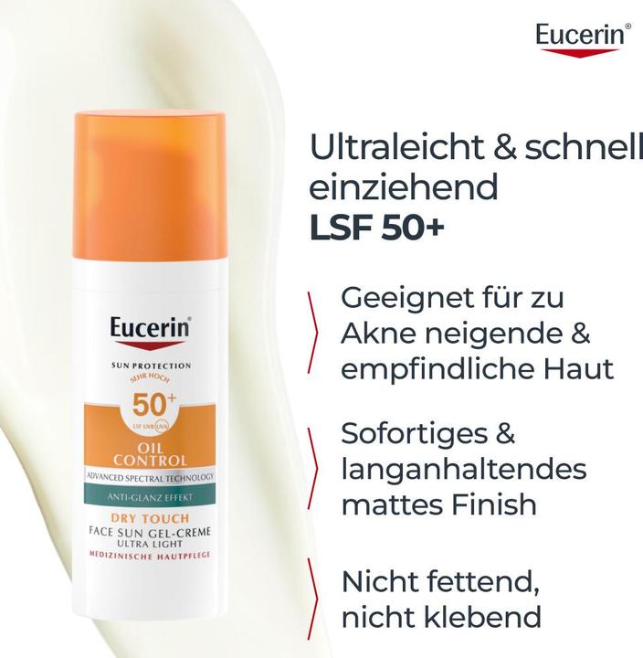 Actual product image Eucerin Oil Control (Sun cream face, SPF 50+, 50 ml)