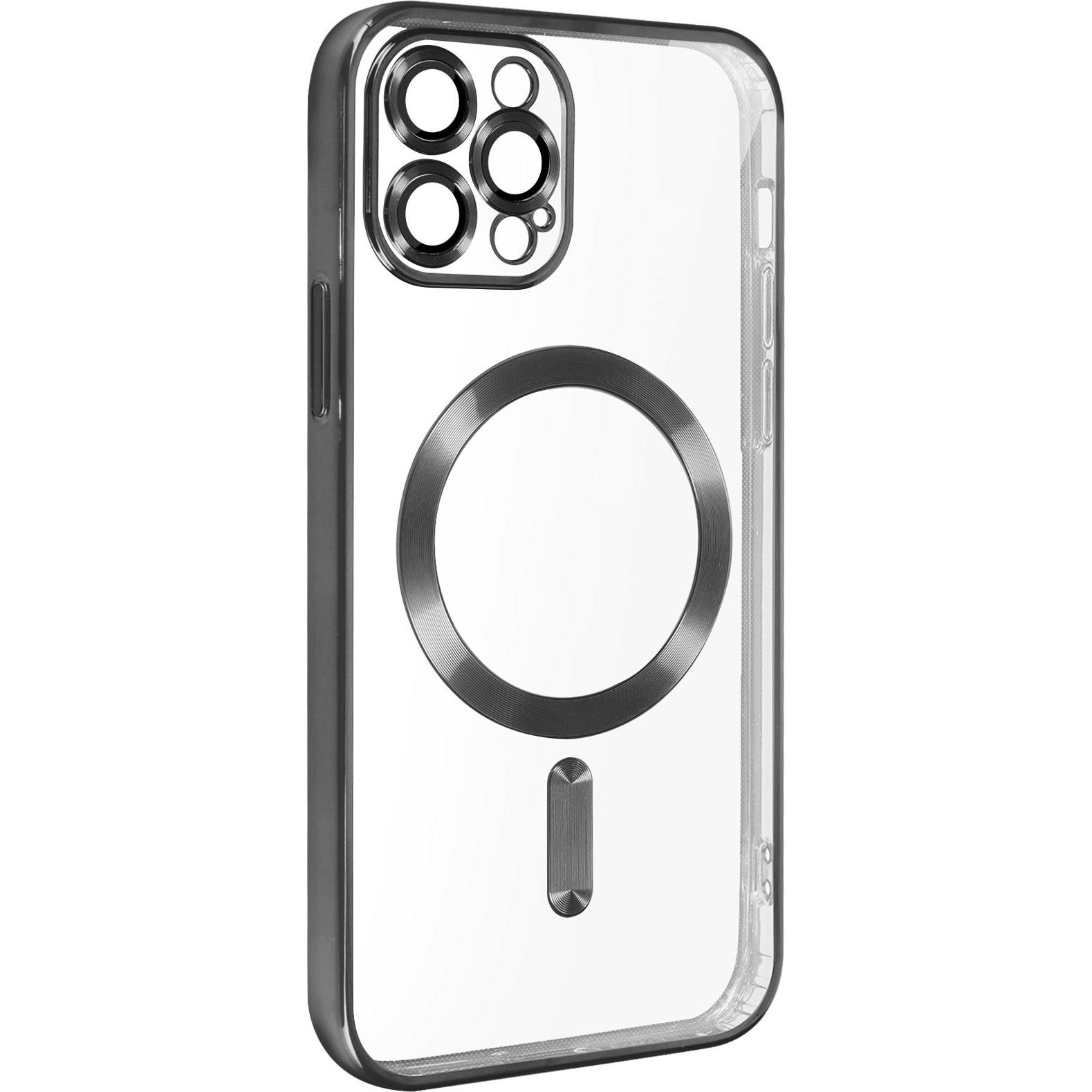 Thumbnail - Avizar Chrom Handyhülle Series (Apple iPhone 12 Pro), Smartphone Hülle, Schwarz