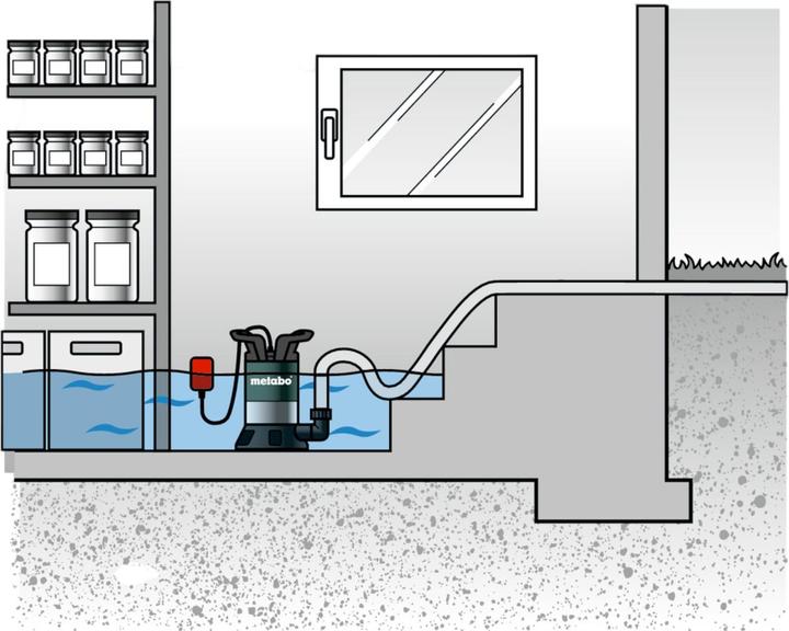 Produktbild Metabo Schacht-Tauchpumpe 0251200009 (Bohrmaschinenpumpe)