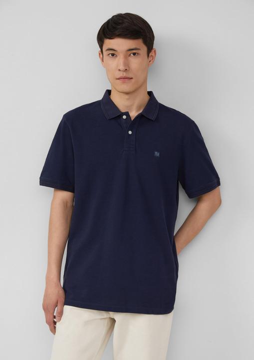 Actual product image S.Oliver Polo-Shirt Poloshirt mit kleinem Labelpatch und Flammgarnstruktur (XXL)