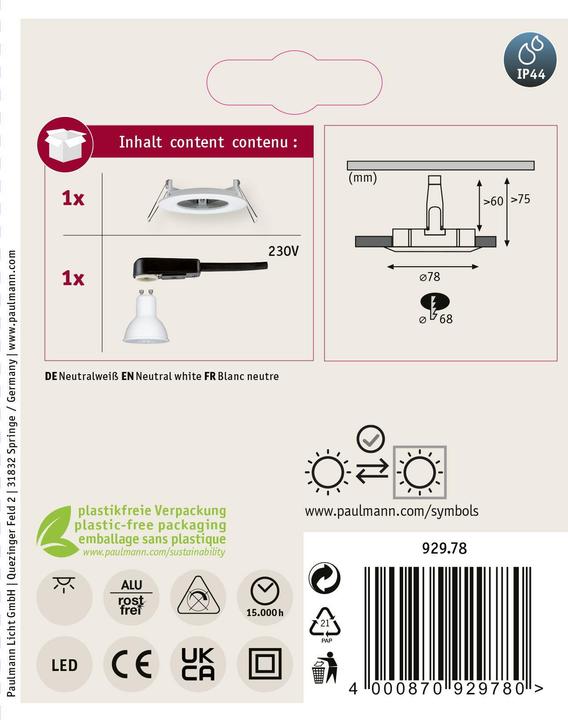 Produktbild Paulmann Nova (470 lm, GU10)