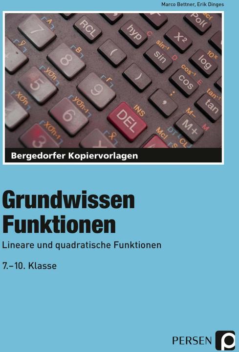 Produktbild Grundwissen Funktionen (Deutsch, E. Dinges, Marco Bettner, 2018)