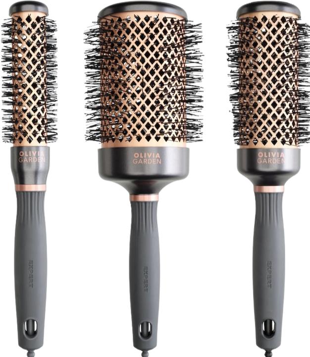 Olivia Garden Expert Blowout Heat Setole Nylgard 15 mm Bronzo Spazzola per capelli Blowout ad alte prestazioni f