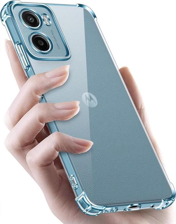 Actual product image Screenguard Crystal Soft Airbag Bumper Hülle (Motorola Moto E)