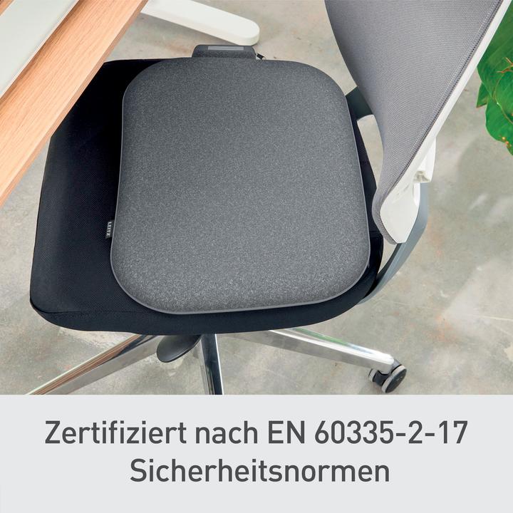 Productafbeelding Leitz Verwarmtesitzkissen mit Akku, drahtlos, 15 Stunden Laufzeit, 3 Stufen, automatische Abschaltung (40 x 30 cm)
