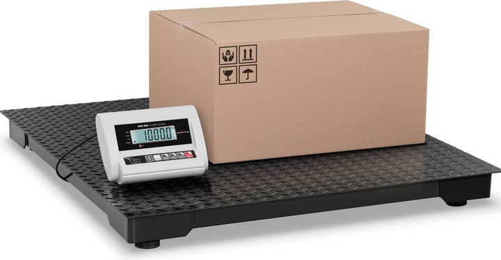 Produktbild Steinberg Plattformwaage LCD Anzeige Waage Bodenwaage Industriewaage 1000 kg Akku 10 h