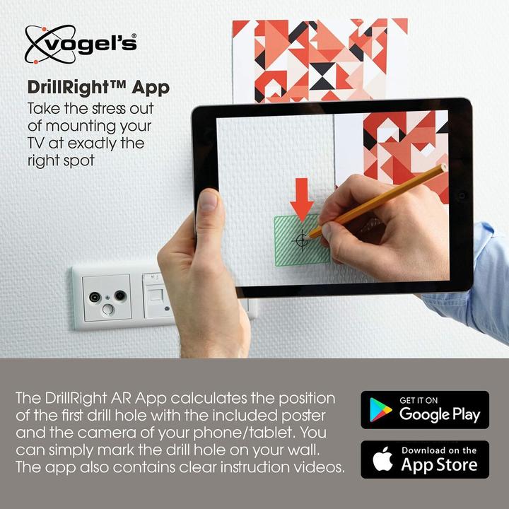 Image du produit Vogels TVM 5855 (Mur, 100", 75 kg)