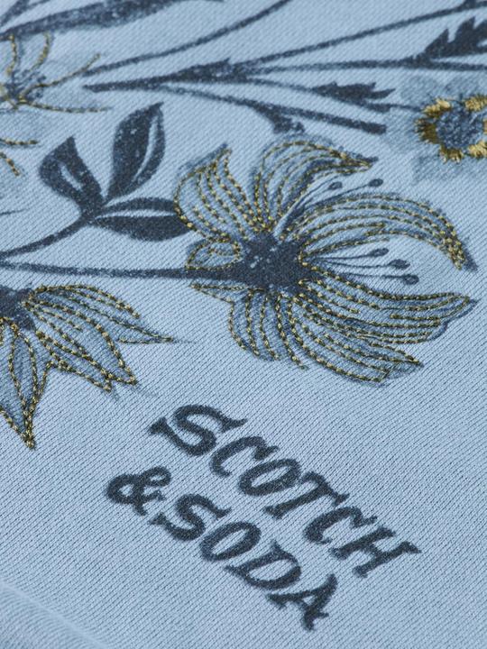 Produktbild Scotch & Soda Borst Artwork Relaxed Sweatshirt, Vervaagde Denim (L)
