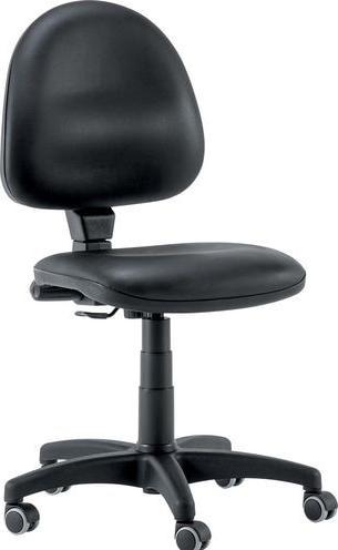 Markenlos BE130 Chair permanent contact imitation leather without armrests black 110 kg (46 - 59 cm)