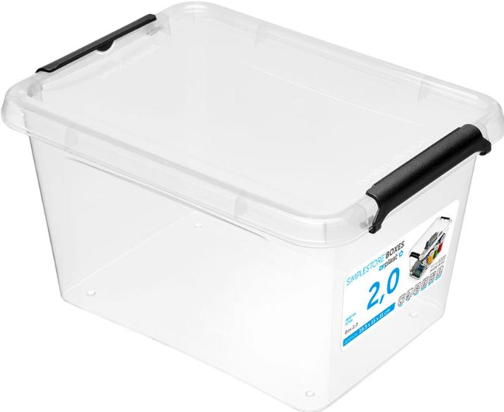 Image du produit Orplast Boîte de rangement Simple Box, 2l, transparent (5 cm, 2 l)