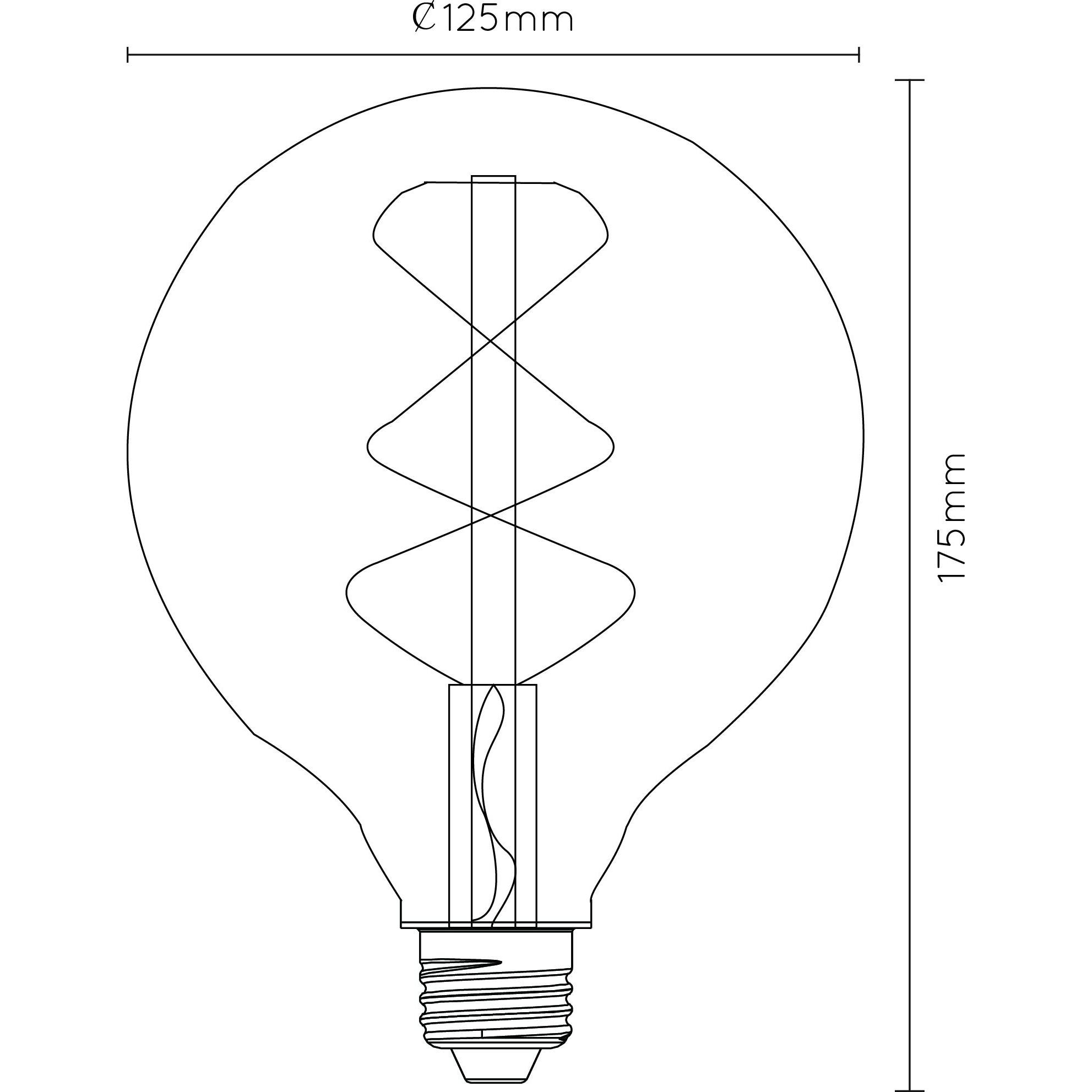 Thumbnail - Lucide, Leuchtmittel, Amber (E27, 4.90 W, 380 lm, 1 x, G)