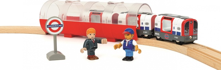 Productafbeelding Ravensburger BRIO World - Treinen van de wereld Londense metro met licht en geluid