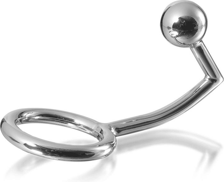 Produktbild Metal Hard Metalhard Cock Ring Intruder Mit Analbead 45mm (4.50 cm)