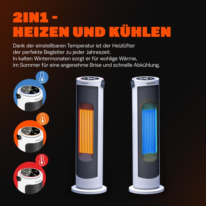 Actual product image Monzana Fan heater (2000 W)
