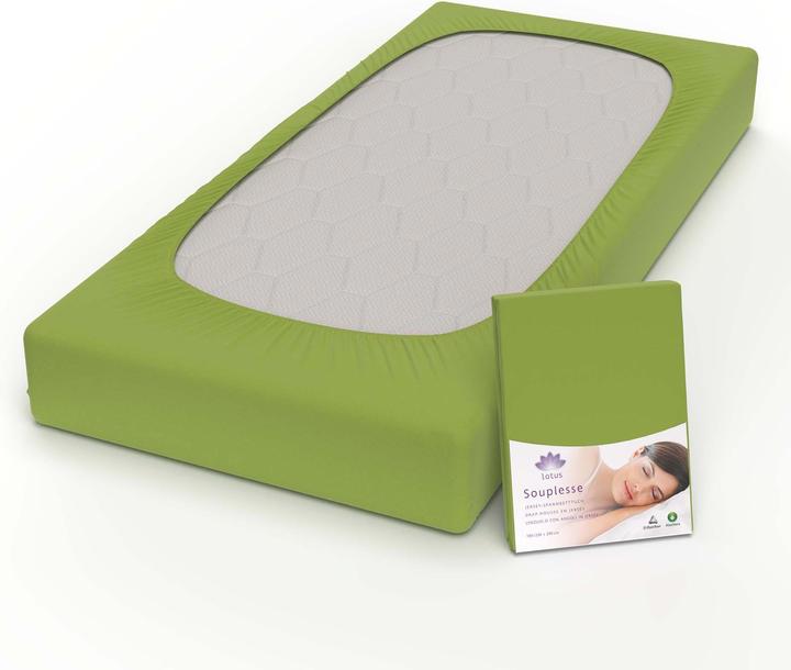 Actual product image Lotus Bettwaren Jersey fitted sheet Souplesse (90 x 200 cm)