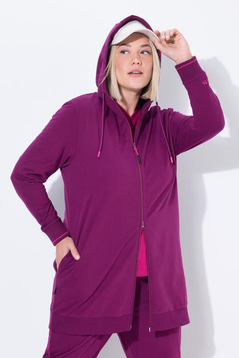 Actual product image Ulla Popken Contrast Piping Zip-Up Hoodie (42, 44)