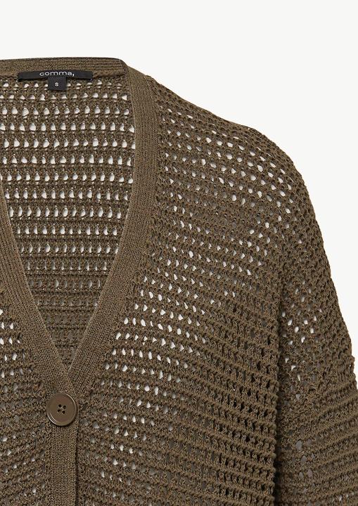 Actual product image Comma Strickjacke Luftiger Cardigan im Boxy Fit (XS)