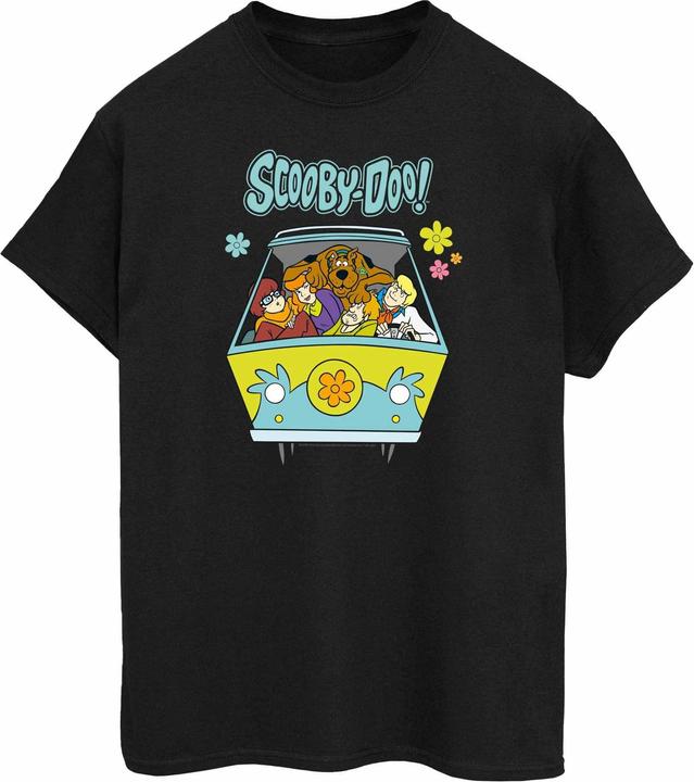 Actual product image Scooby Doo Womens/Ladies Mystery Machine Group Cotton Boyfriend T-Shirt (5XL)
