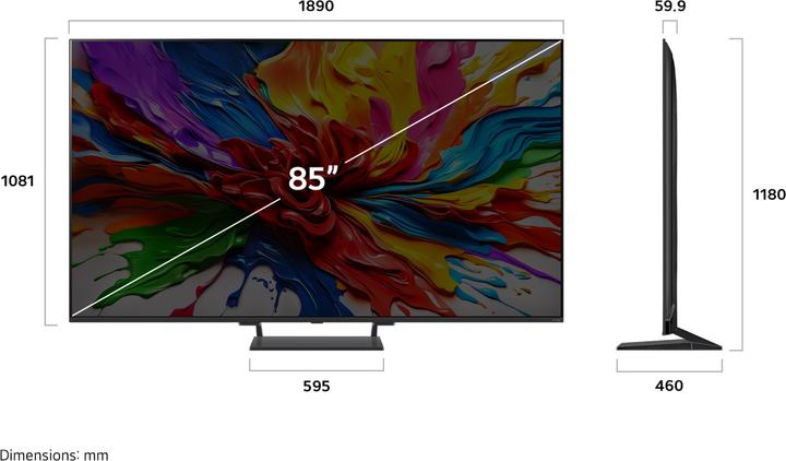 Actual product image LG 85QNED93A6A (85", QNED, 4K, 2025)