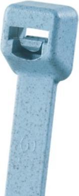 Produktbild Panduit Detektierbarer Kabelbinder Hellblau 4,8x366mm Bündel Ø max. 102mm Zugfestigkeit 222N Packung (Metallkabelbinder, 366 mm, 100 Stk.)